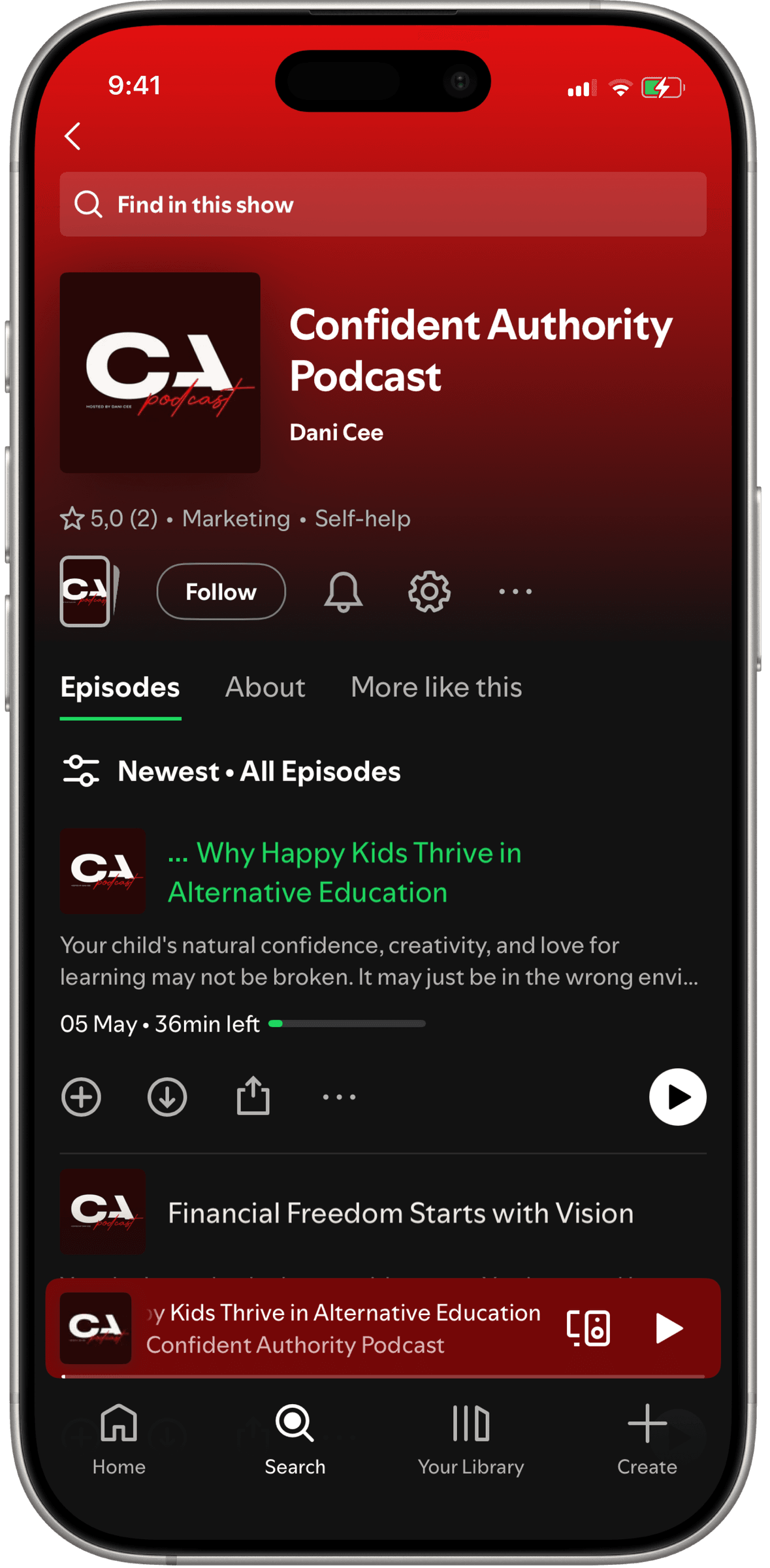 Confident Authority Podcast on Spotify